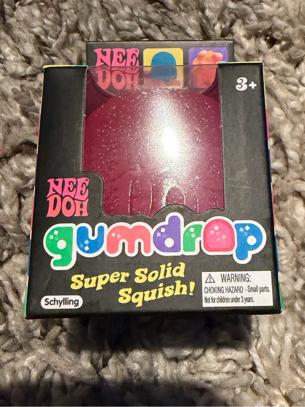 Nee Doh - Gumdrop Super Solid Squish Stress Toy - Pink